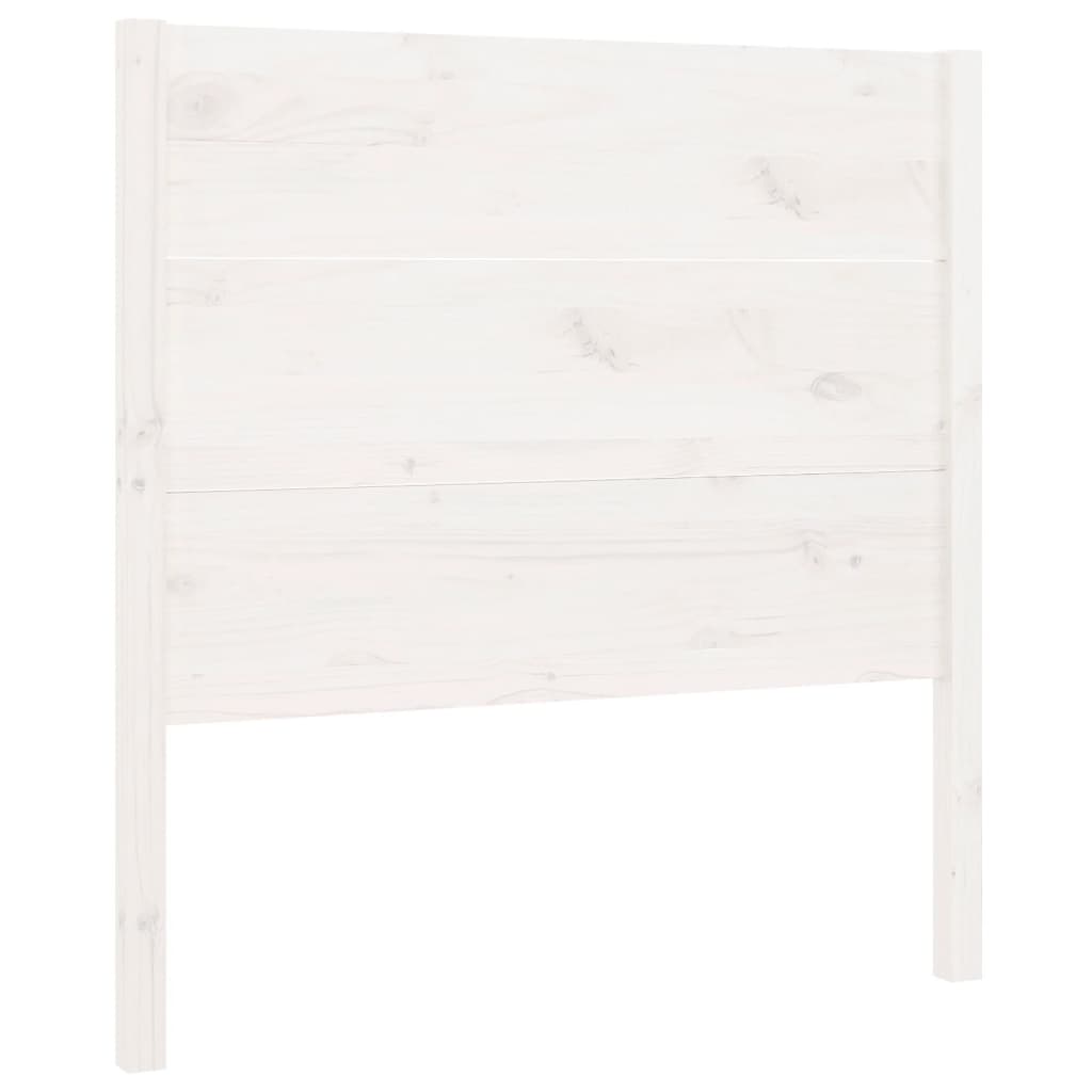 Headboard White 96x4x100 cm Solid Wood Pine