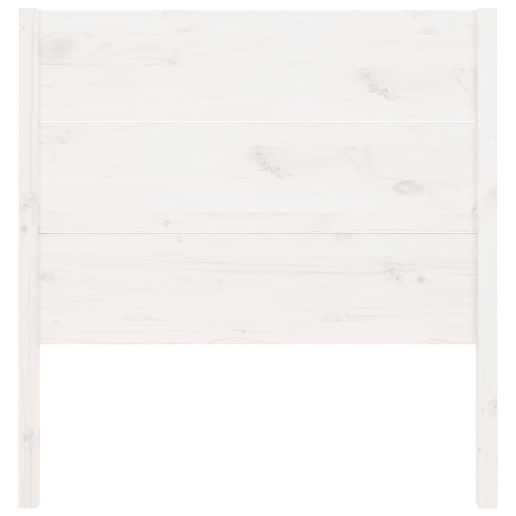 Headboard White 96x4x100 cm Solid Wood Pine