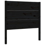 Headboard Black 96 cm Solid Wood Pine