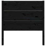 Headboard Black 96 cm Solid Wood Pine