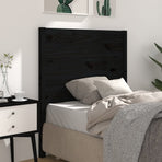 Headboard Black 96 cm Solid Wood Pine