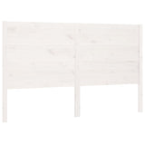 Headboard White 186 cm Solid Wood Pine