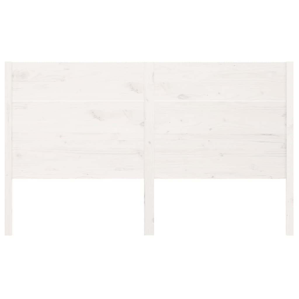 Headboard White 186 cm Solid Wood Pine