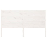 Headboard White 186 cm Solid Wood Pine - Side View