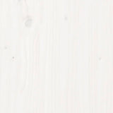 Headboard White 186 cm Solid Wood Pine - 45-Degree Angle