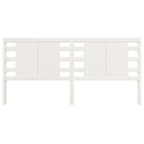 Headboard White 186 cm Solid Wood Pine - Side View