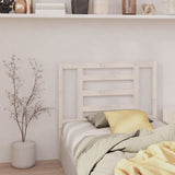 Bed Headboard White 96 cm Solid Wood Pine - Top-Down View