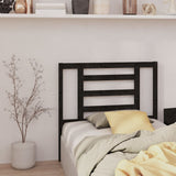 Bed Headboard Black 96 cm Solid Wood Pine - Top-Down View