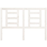 Bed Headboard White 141 cm Solid Wood Pine - Side View