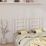 Bed Headboard White 141 cm Solid Wood Pine - Top-Down View