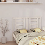 Bed Headboard White 141 cm Solid Wood Pine