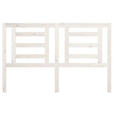 Bed Headboard White 156 cm Solid Wood Pine - Side View