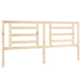 Bed Headboard 186 cm Solid Wood Pine - Front View