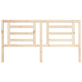Bed Headboard 186 cm Solid Wood Pine - Top-Down View