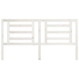 Bed Headboard White 186 cm Solid Wood Pine