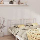 Bed Headboard White 186 cm Solid Wood Pine - Top-Down View