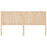 Bed Headboard 185.5 cm Solid Wood Pine - Side View