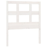 Bed Headboard White 95.5 cm Solid Wood Pine - Front View