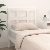 Bed Headboard White 95.5 cm Solid Wood Pine - Side View