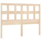 Bed Headboard 140.5 cm Solid Wood Pine - Front View