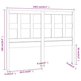 Bed Headboard 140.5 cm Solid Wood Pine