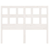 Bed Headboard White 140.5 cm Solid Wood Pine - Top-Down View