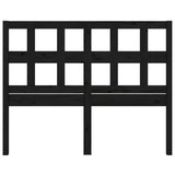 Bed Headboard Black 155.5x4x100 cm Solid Wood Pine