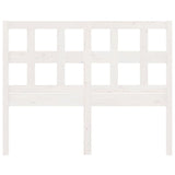 Bed Headboard White 185.5 cm Solid Wood Pine - Top-Down View