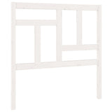 Bed Headboard White 95.5 cm Solid Wood Pine - Front View