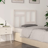 Bed Headboard White 95.5 cm Solid Wood Pine - Top-Down View