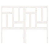 Bed Headboard White 140.5 cm Solid Wood Pine - Side View