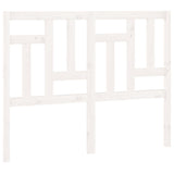 Bed Headboard White 155.5x4x100 cm Solid Wood Pine