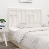 Bed Headboard White 155.5x4x100 cm Solid Wood Pine - Top-Down View