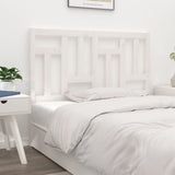 Bed Headboard White 155.5x4x100 cm Solid Wood Pine