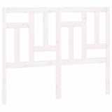 Bed Headboard White 185.5x4x100 cm Solid Wood Pine