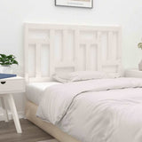 Bed Headboard White 185.5x4x100 cm Solid Wood Pine - Top-Down View