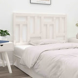 Bed Headboard White 185.5x4x100 cm Solid Wood Pine