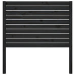 Bed Headboard Black 96 cm Solid Wood Pine