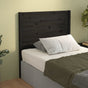 Bed Headboard Black 96 cm Solid Wood Pine