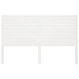 Bed Headboard White 186x4x100 cm Solid Wood Pine