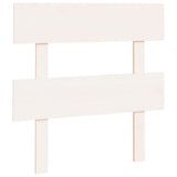 Bed Headboard White 93.5 cm Solid Wood Pine