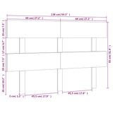 Bed Headboard 138x3x81 cm Solid Wood Pine - Rear View