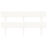Bed Headboard White 154 cm Solid Wood Pine - Side View