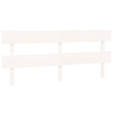 Bed Headboard White 184 cm Solid Wood Pine