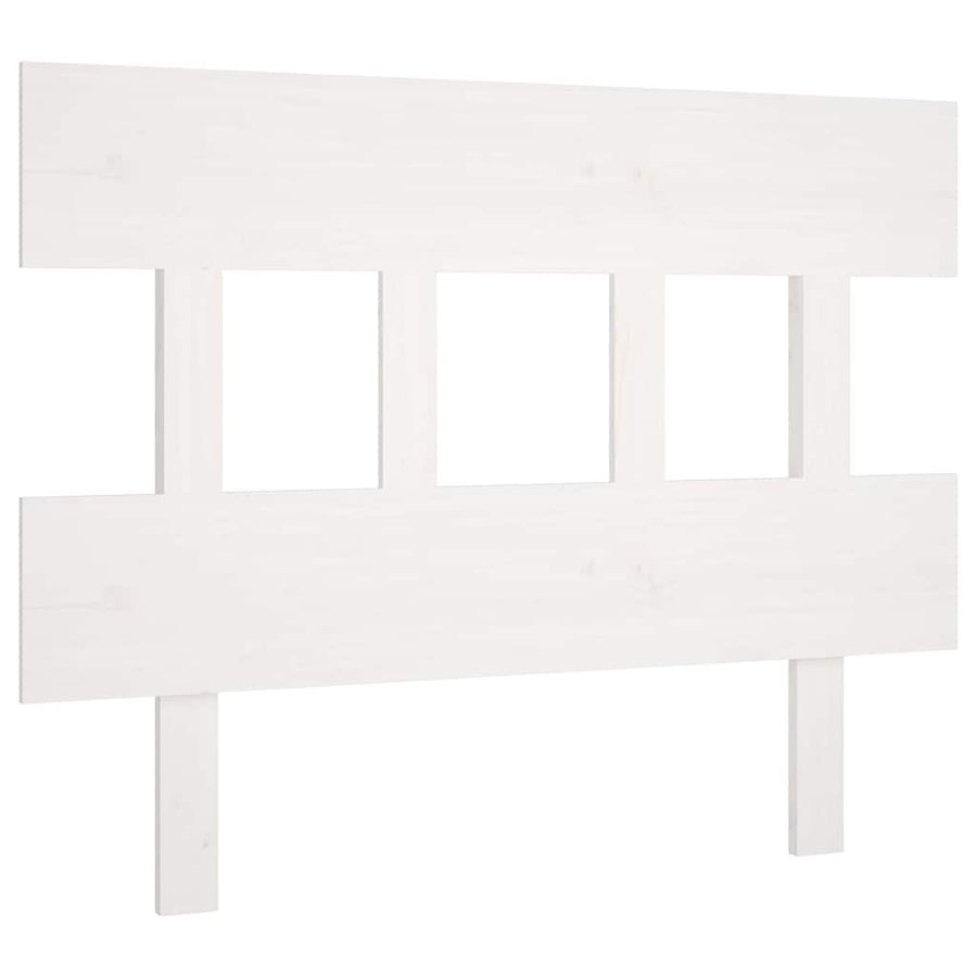 Bed Headboard White 93.5 cm Solid Wood Pine