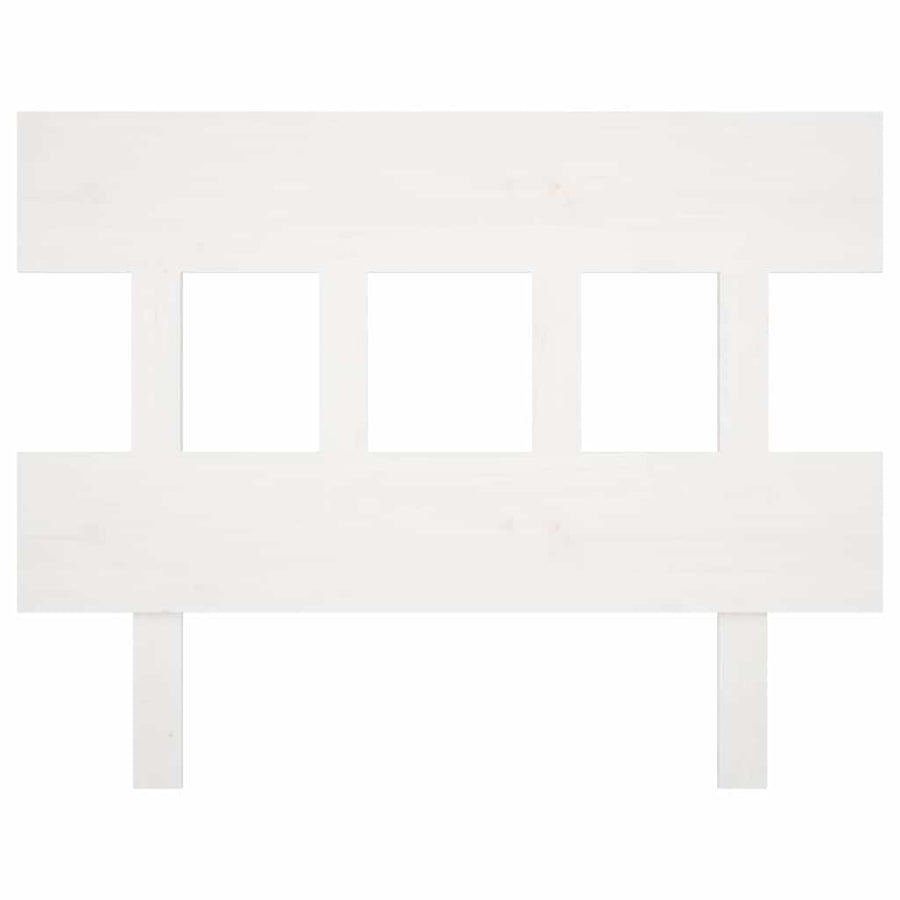 Bed Headboard White 93.5 cm Solid Wood Pine