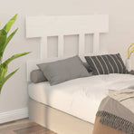 Bed Headboard White 93.5 cm Solid Wood Pine