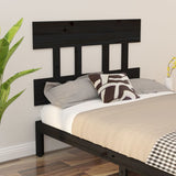Bed Headboard Black 93.5 cm Solid Wood Pine - Top-Down View
