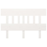 Bed Headboard White 138.5 cm Solid Wood Pine - Side View