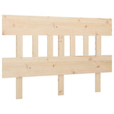 Bed Headboard 153.5 cm Solid Wood Pine - Front View